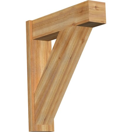 Ekena Millwork Traditional Block Rough Sawn Outlooker, Western Red Cedar, 8"W x 30"D x 34"H OUT08X30X34TRA05RWR